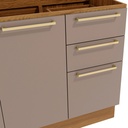 Base cocina Botanic 2 puertas gris 120cm