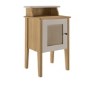 Mesa de apoyo Charlotte roble-blanco