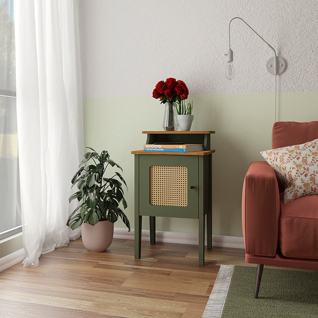 Mesa de apoyo Charlotte - Roble/Menta