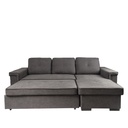 Sofá seccional Beatrice gris oscuro