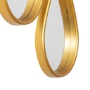 Espejos gotas dorado set de 4