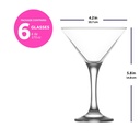 Copa Martini 175ml set de 6
