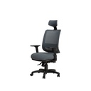 Silla oficina alta Saga gris