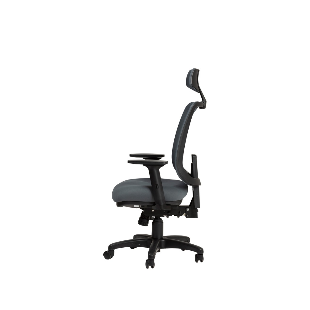 Silla oficina alta Saga gris