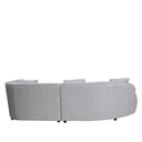 Sofá seccional Reims gris oscuro