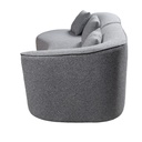 Sofá seccional Reims gris oscuro