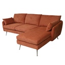 Sofá seccional Tavira naranjo