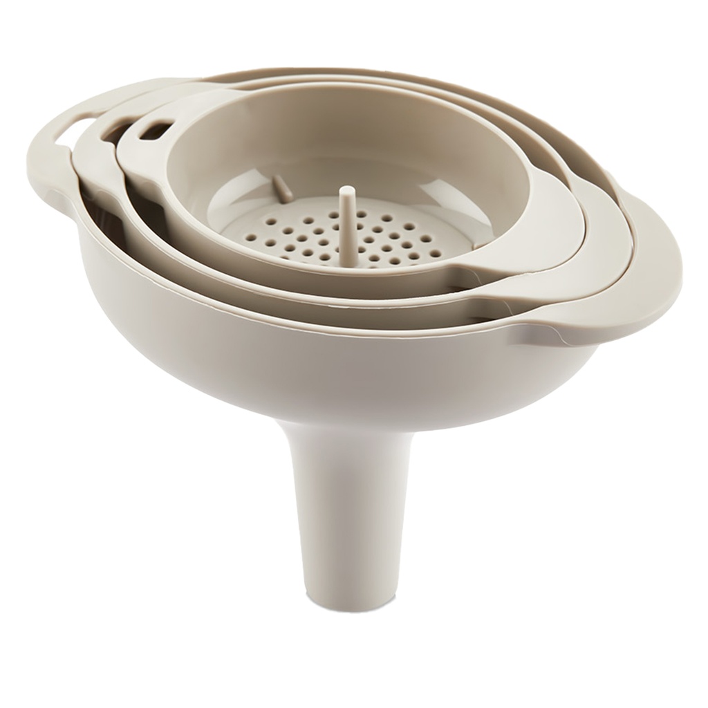 Set 3 embudos con colador