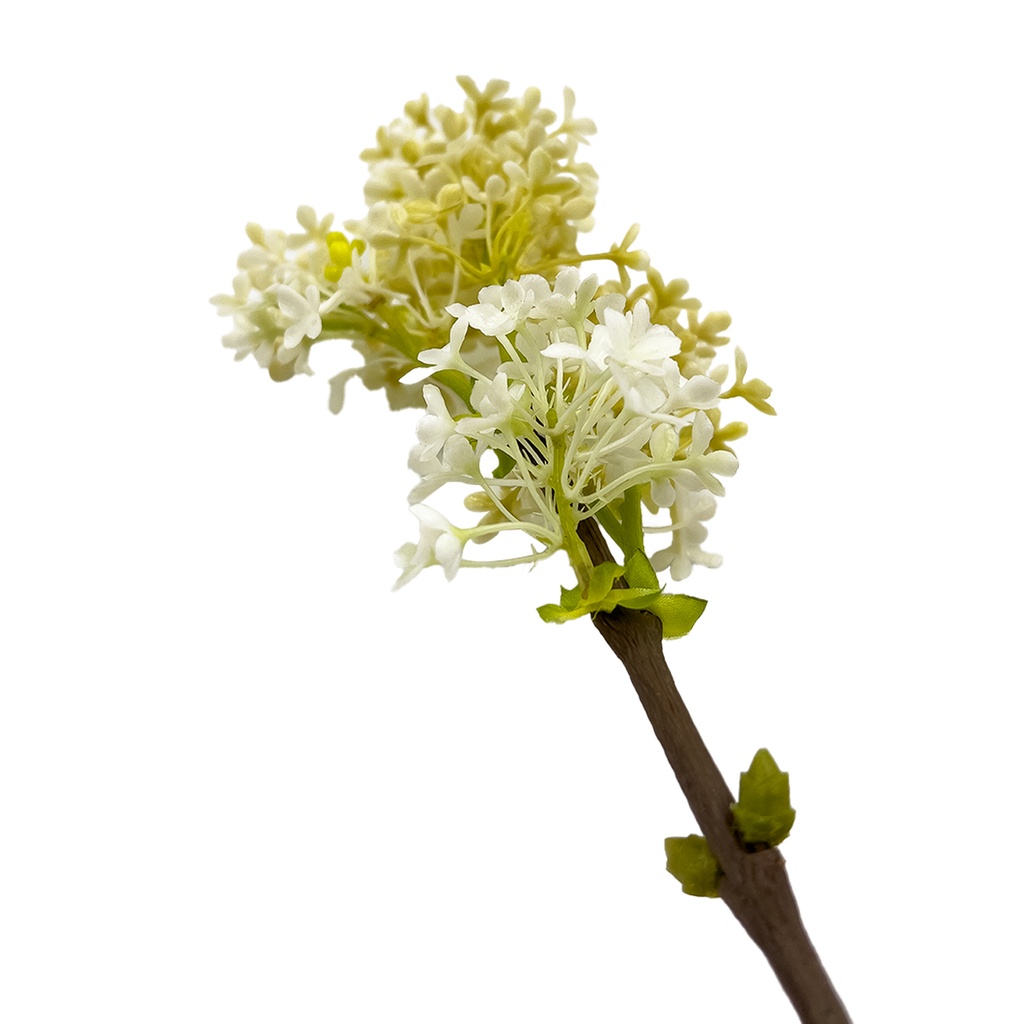 Rama flor artificial blanco 75cm