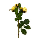 Rama rosas artificial amarillo 61cm