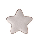 Pocillo cerámica estrella blanco 15cm