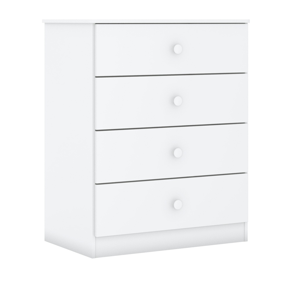 Cómoda Laberinto blanco 4 cajones