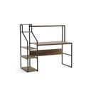 Escritorio industrial Brunei 140x68x120 café