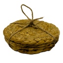 Set 4 posavasos yute 10x10cm