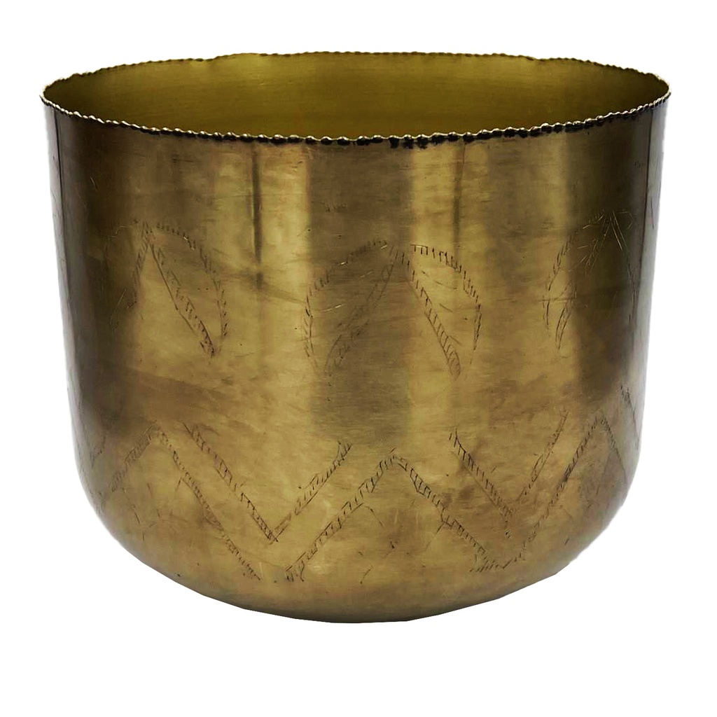 Macetero dorado 24cm