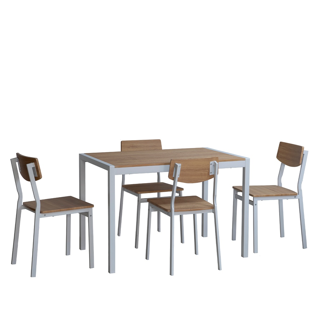 Juego comedor 4 sillas Toronto blanco