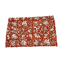 Individual 33x45cm flower print rojo