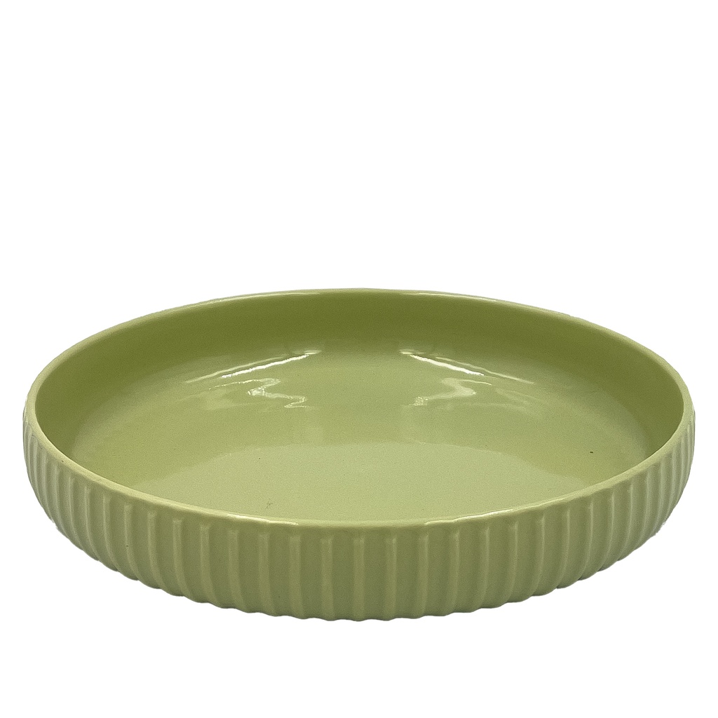 Plato hondo Comacchio verde 20cm