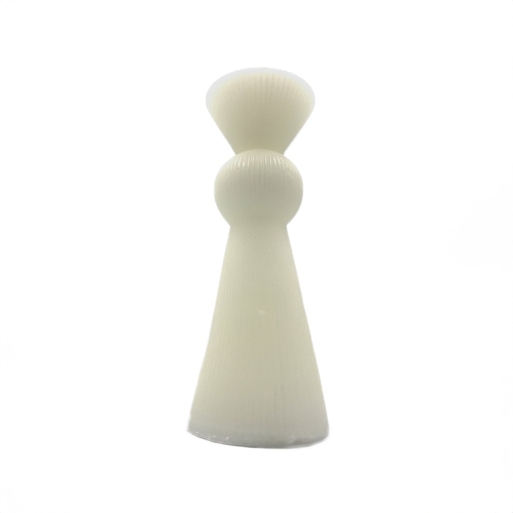 Vela acanalada 13,5cm blanca