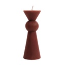 Vela acanalada 13,5cm café