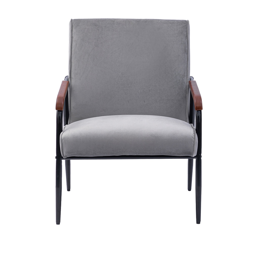 Poltrona Magnolia gris b/metal