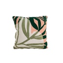 Cojín 45x45cm bordado hojas