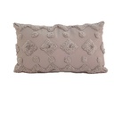 Cojín 30x50cm algodón textura gris