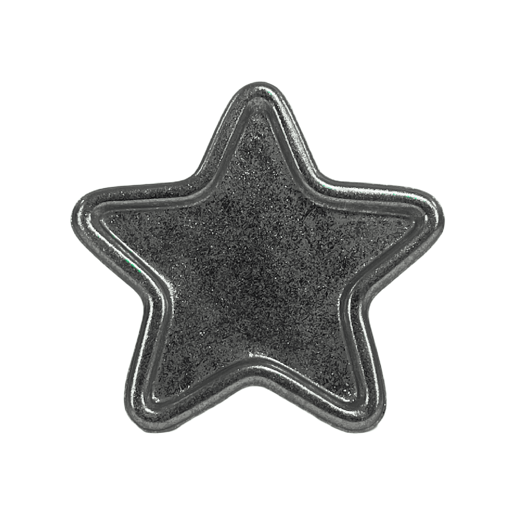 Bandeja estrella plateada 17x17x1cm