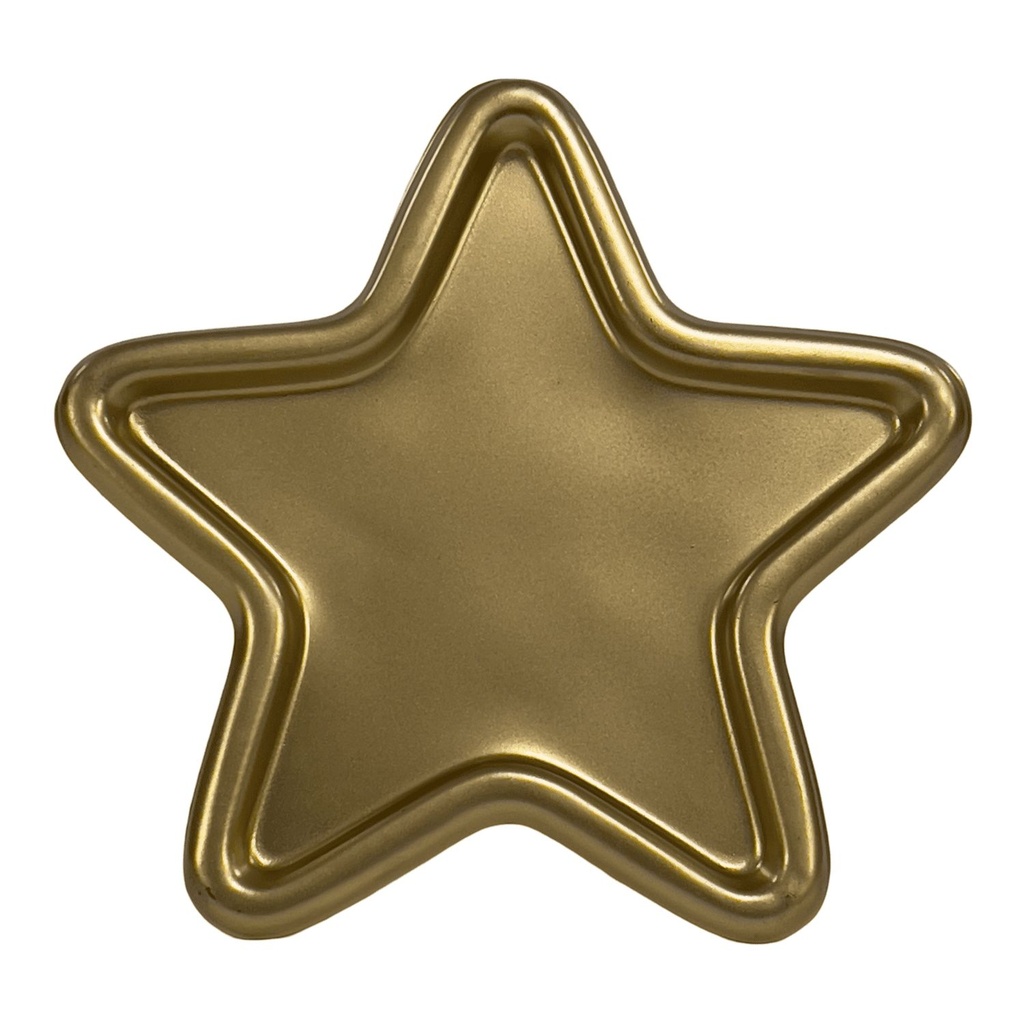 Bandeja estrella dorada 17x17x1cm