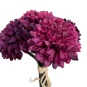 Ramo 6 crisantemos artificial morado