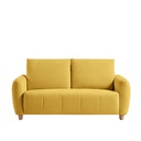 Sofá 2 cuerpos Texas mostaza