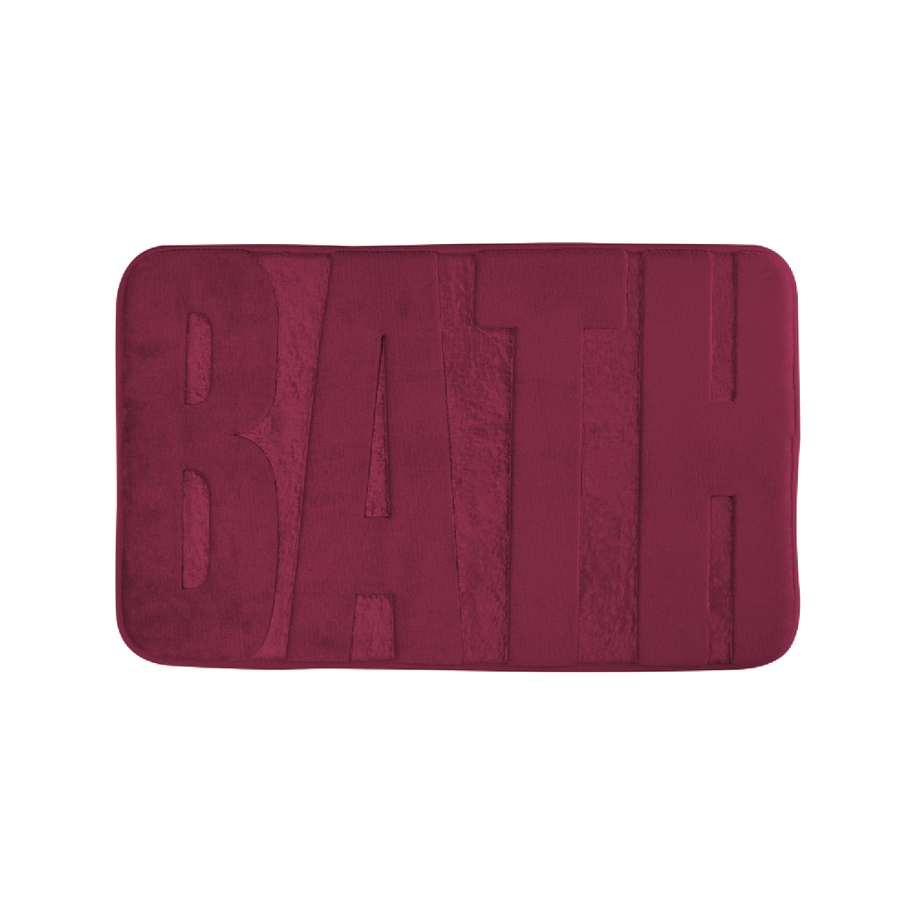 Piso de baño Bath burdeo 75x45cm