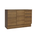 Base cocina Stella café 2 puertas 3 cajones 120cm