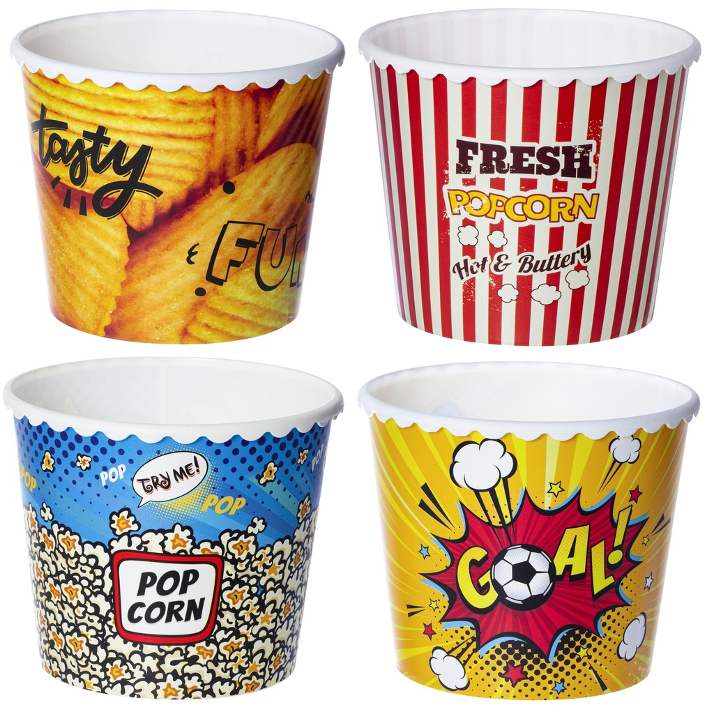 Contenedor plástico popcorn/chips 2,3lt 