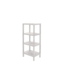 Estante plástico blanco 4 niveles 39x23x92,3cm