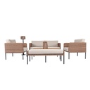 Juego living terraza Siena 7 pzas