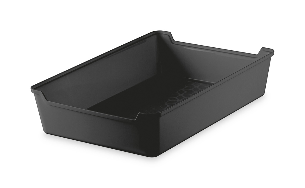Caja organizadora plástico negro 26x17x5,5cm