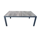 Mesa terraza Lazio cerámica gris 185cm