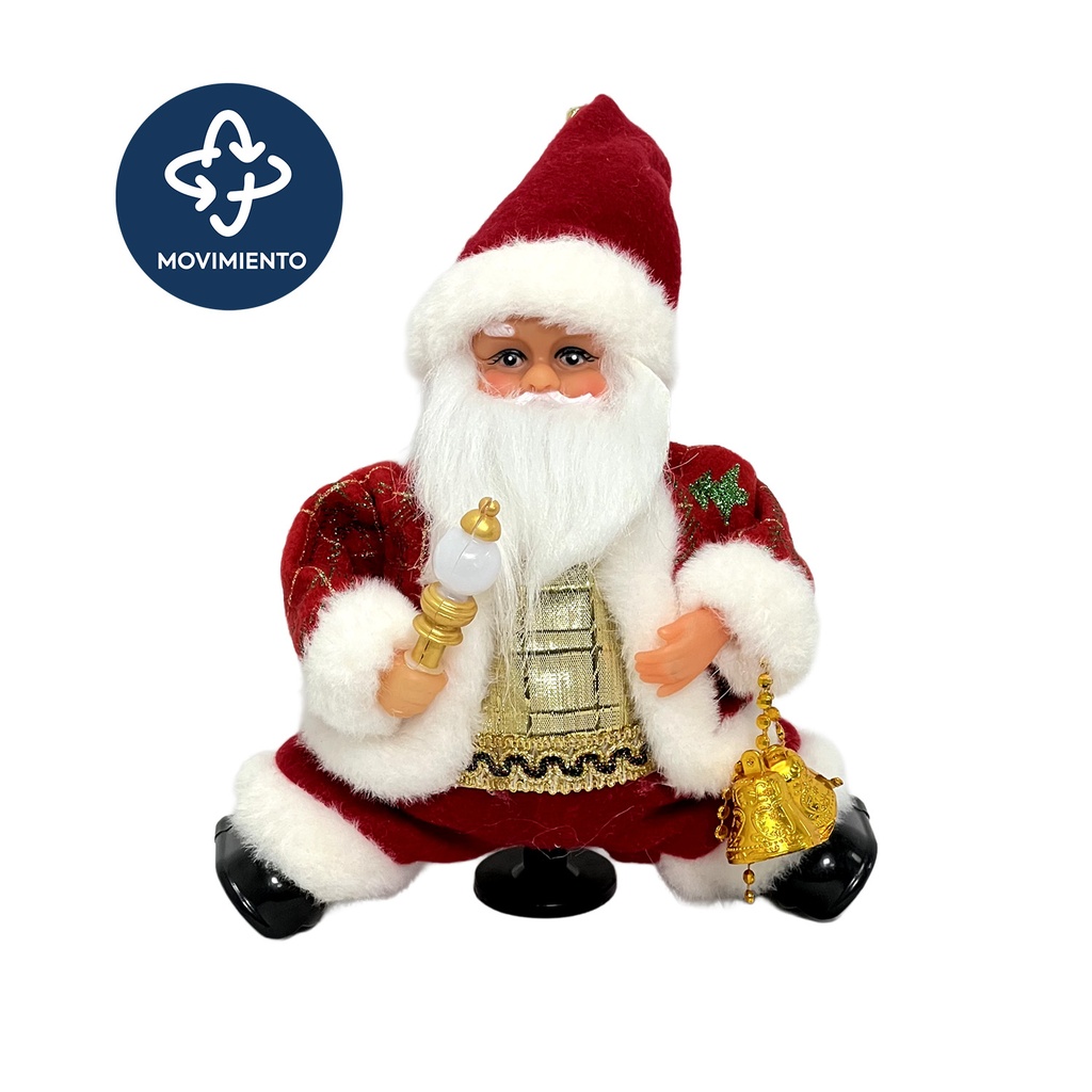 Viejo pascuero musical 35cm arrastre