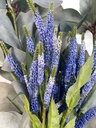 Ramo flores artificiales lavandas eucalipto