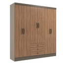 Closet 6 puertas Madrid Damasco/Nogal