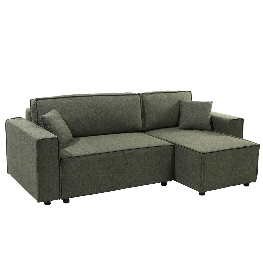 Sofá cama seccional Vito verde edición touch