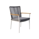 Silla comedor terraza Concord gris oscuro