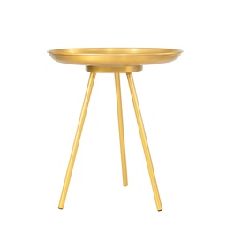 [230029160] Mesa lateral dorada 39x39x42cm