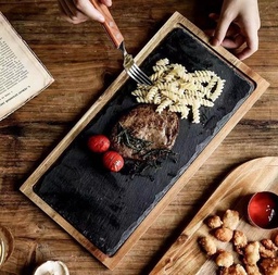 [230029950] Tabla piedra madera 38x19cm