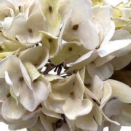 [230030183] Flor hortensia artificial blanco 33cm