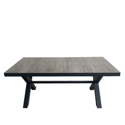 [230031107] Mesa terraza Ravello cerámica gris 180cm
