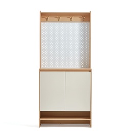 [230035226] Zapatero multiuso 2 puertas Nayla blanco madera