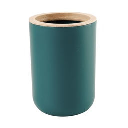 [230038910] Porta cepillo dientes plástico turquesa bambú