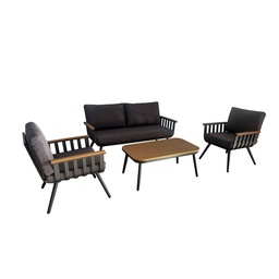 [230041358] Juego living terraza Vibe 2-1-1 gris